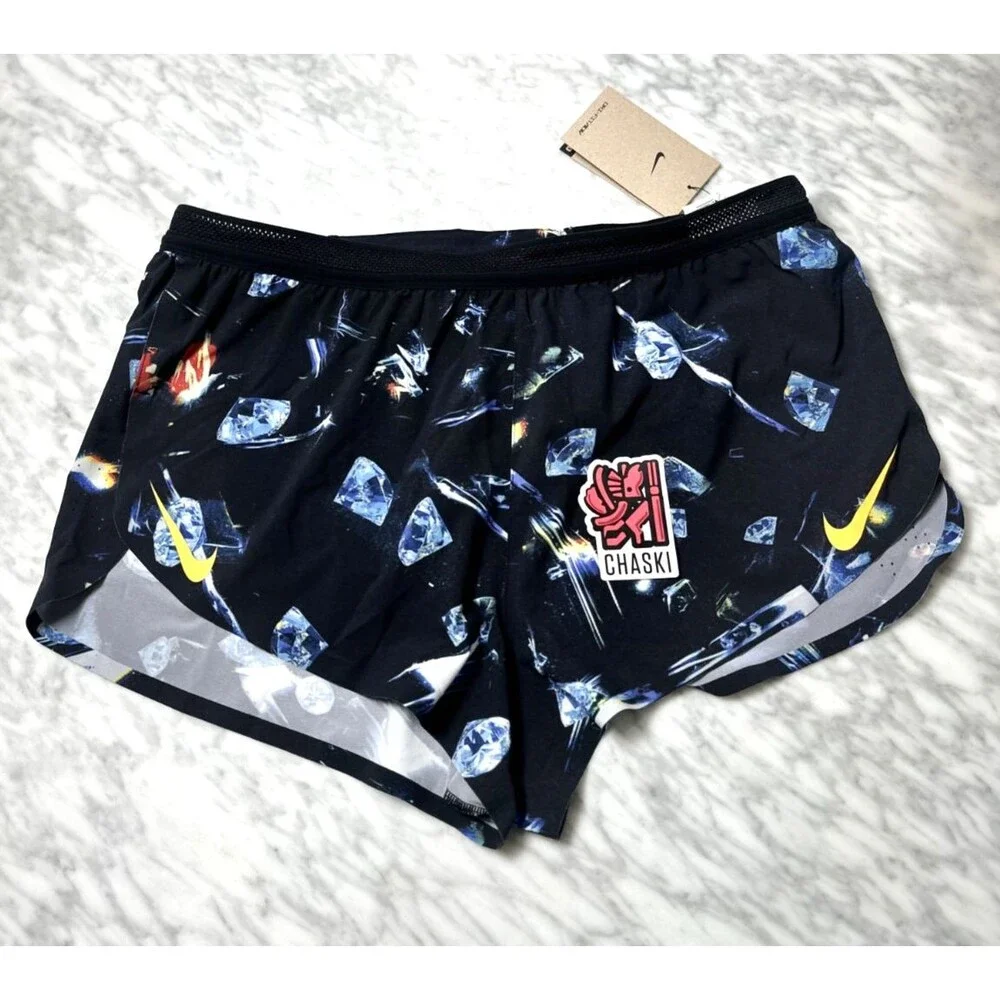 Nike AeroSwift Glam Dri-FIT ADV 2” Lined Running Shorts Men large IF2068-010 NEW
